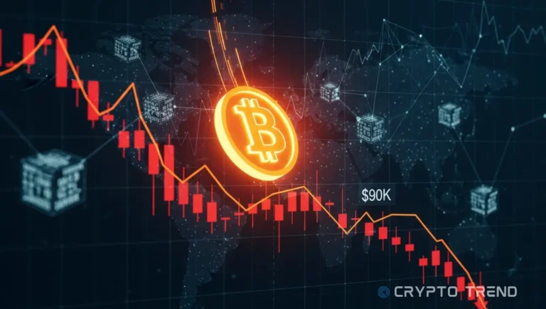 Bitcoin sinks under $90K